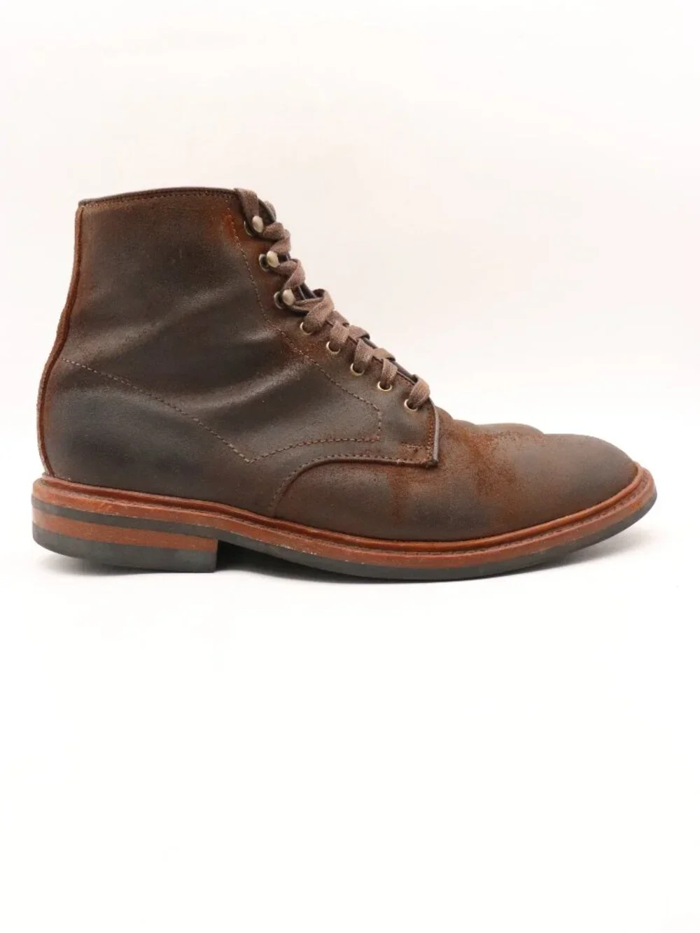 Allen Edmonds Higgins Mill Boots Men's Size 9.5 E Waxed Brown Leather Lace Up